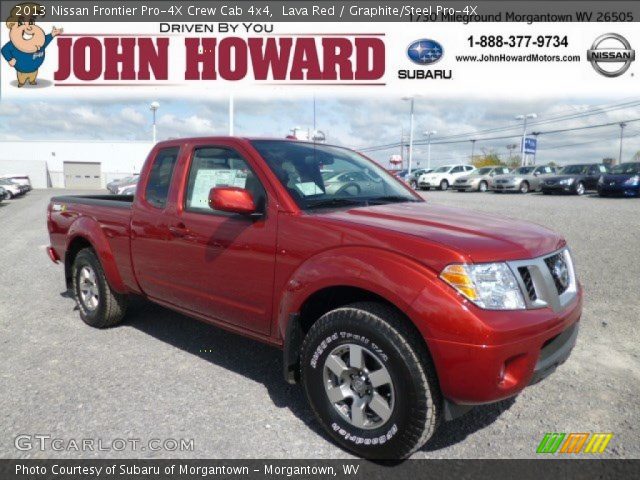 2013 Nissan Frontier Pro-4X Crew Cab 4x4 in Lava Red