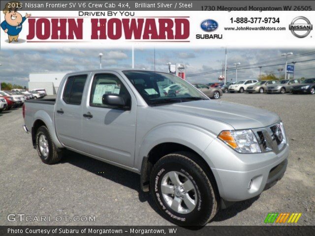 2013 Nissan Frontier SV V6 Crew Cab 4x4 in Brilliant Silver