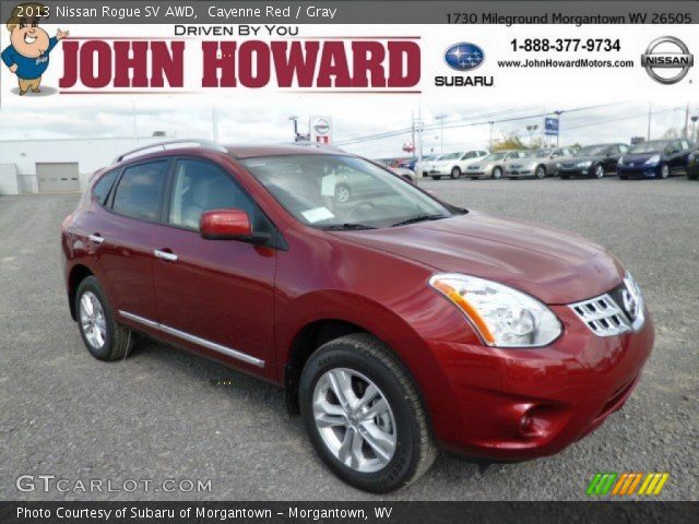 2013 Nissan Rogue SV AWD in Cayenne Red