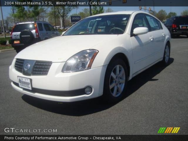 2004 Nissan Maxima 3.5 SL in Winter Frost Pearl