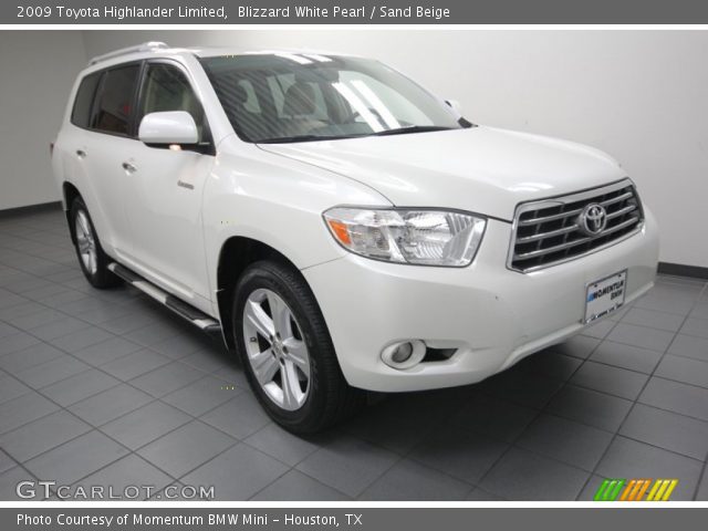 2009 Toyota Highlander Limited in Blizzard White Pearl