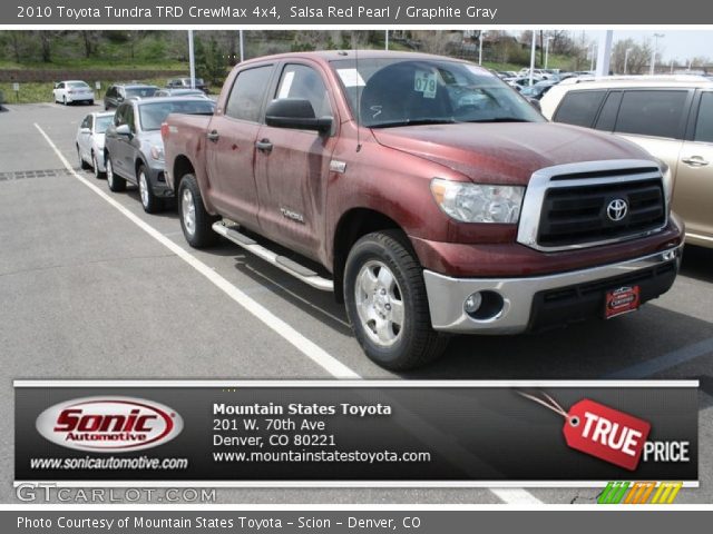 2010 Toyota Tundra TRD CrewMax 4x4 in Salsa Red Pearl
