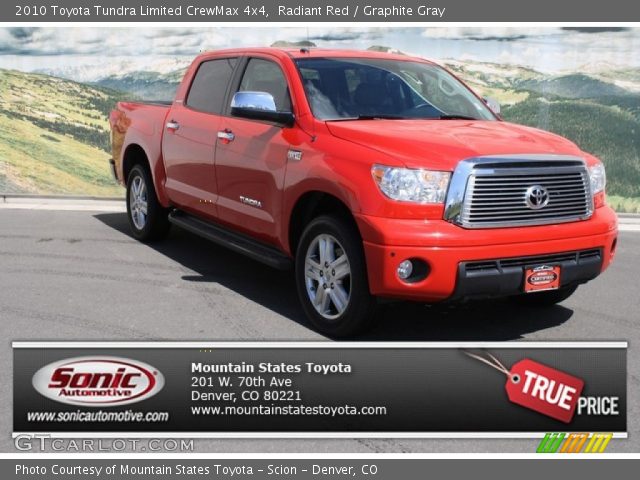 2010 Toyota Tundra Limited CrewMax 4x4 in Radiant Red