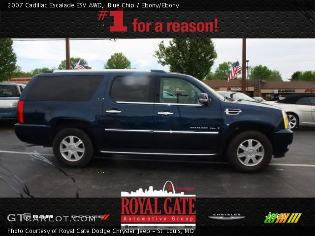 2007 Cadillac Escalade ESV AWD in Blue Chip