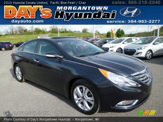 2013 Hyundai Sonata Limited in Pacific Blue Pearl