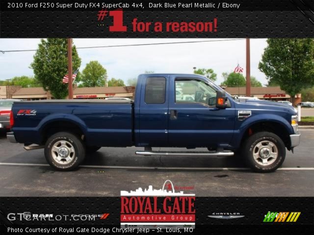 2010 Ford F250 Super Duty FX4 SuperCab 4x4 in Dark Blue Pearl Metallic