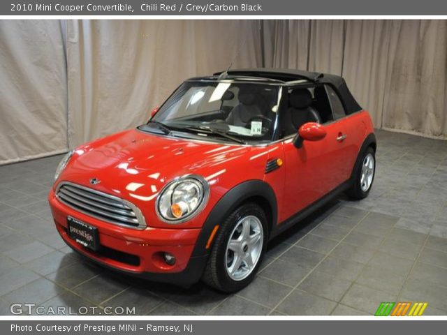 2010 Mini Cooper Convertible in Chili Red