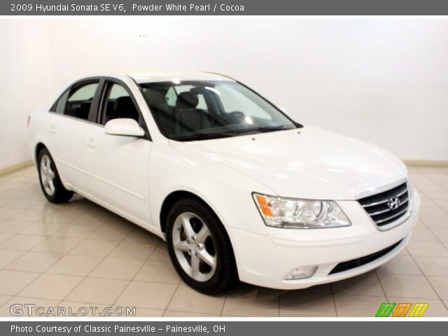 2009 Hyundai Sonata SE V6 in Powder White Pearl