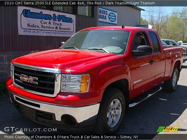 2010 GMC Sierra 1500 SLE Extended Cab 4x4 in Fire Red