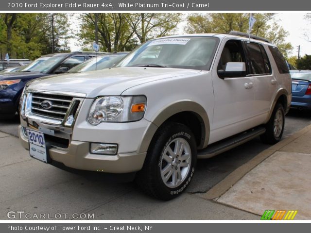 2010 Ford Explorer Eddie Bauer 4x4 in White Platinum Tri-Coat