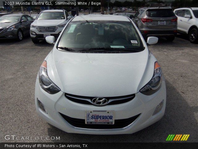 2013 Hyundai Elantra GLS in Shimmering White