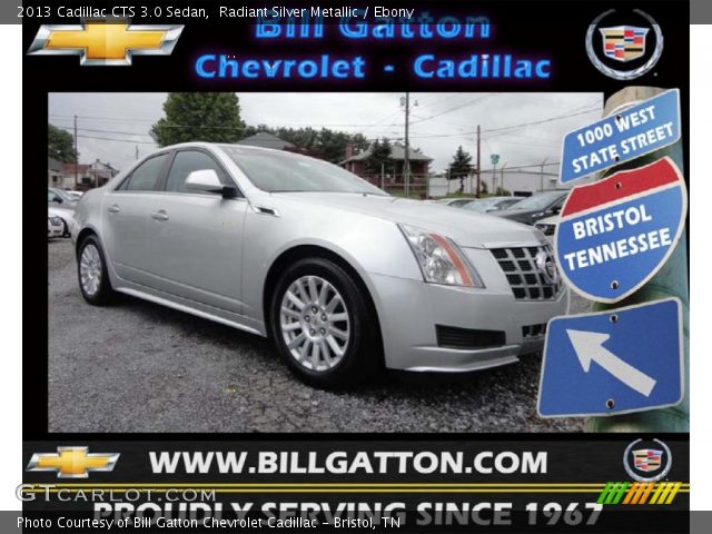 2013 Cadillac CTS 3.0 Sedan in Radiant Silver Metallic