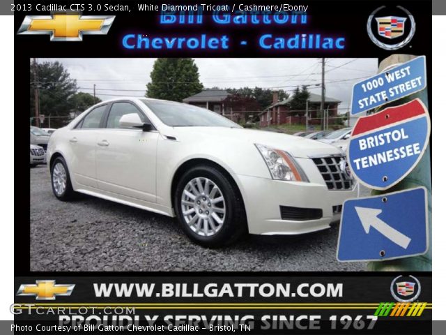 2013 Cadillac CTS 3.0 Sedan in White Diamond Tricoat