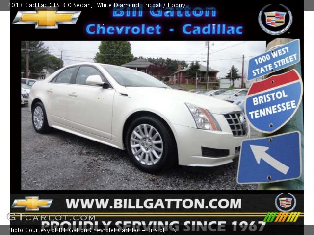 2013 Cadillac CTS 3.0 Sedan in White Diamond Tricoat