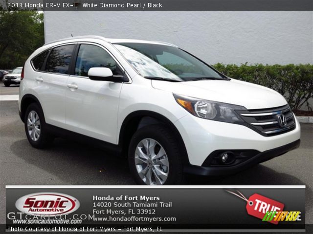 2013 Honda CR-V EX-L in White Diamond Pearl