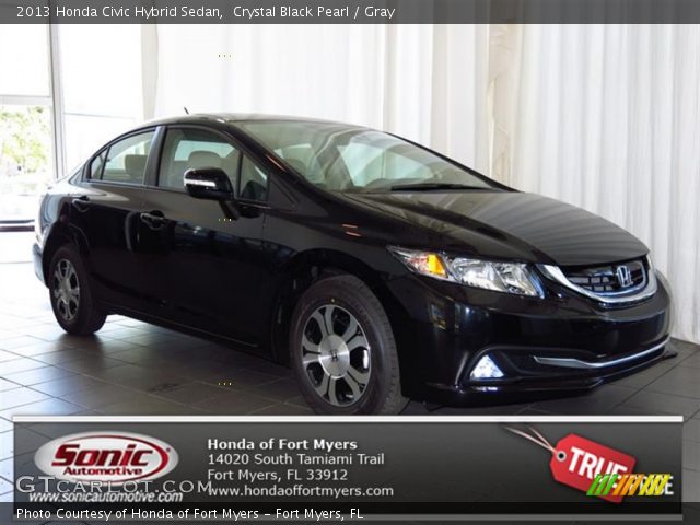 2013 Honda Civic Hybrid Sedan in Crystal Black Pearl