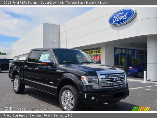 2013 Ford F150 Platinum SuperCrew 4x4 in Tuxedo Black Metallic