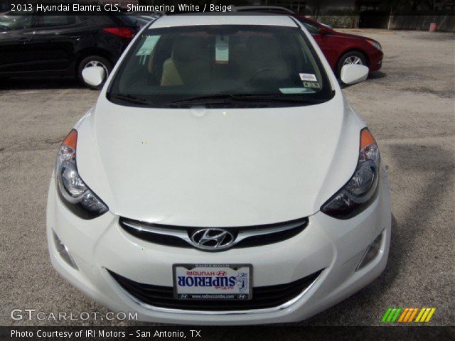 2013 Hyundai Elantra GLS in Shimmering White