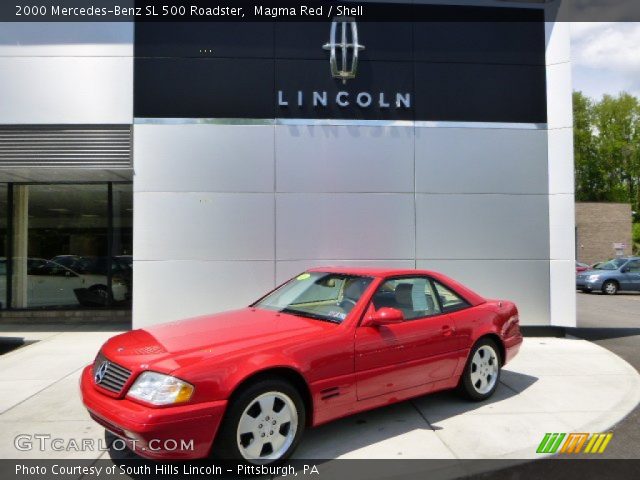 2000 Mercedes-Benz SL 500 Roadster in Magma Red