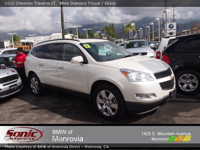 2012 Chevrolet Traverse LT in White Diamond Tricoat