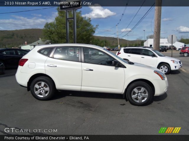 2010 Nissan Rogue S AWD in Phantom White