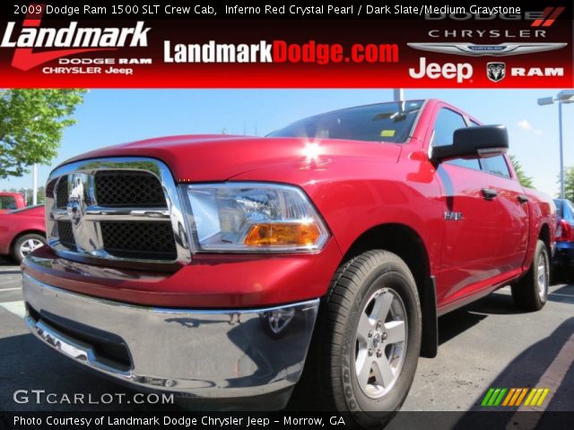 2009 Dodge Ram 1500 SLT Crew Cab in Inferno Red Crystal Pearl