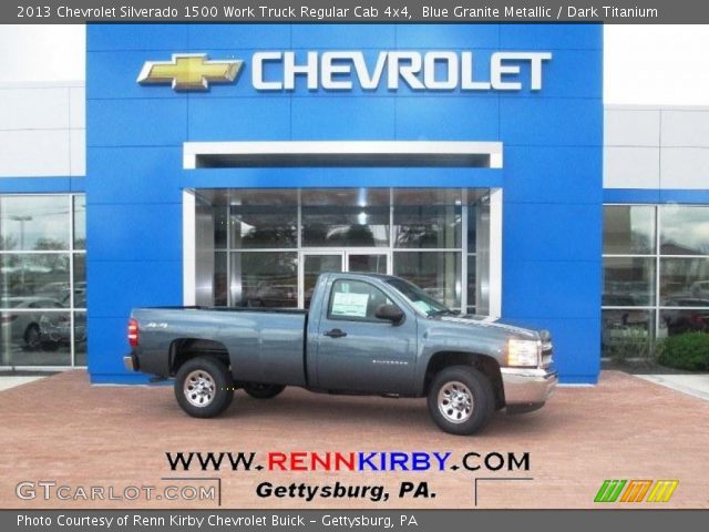 2013 Chevrolet Silverado 1500 Work Truck Regular Cab 4x4 in Blue Granite Metallic