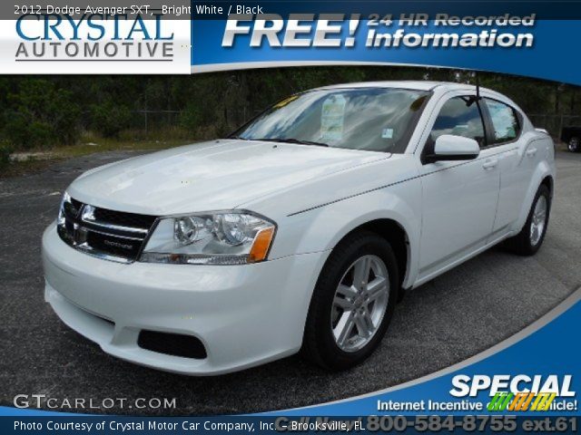 2012 Dodge Avenger SXT in Bright White