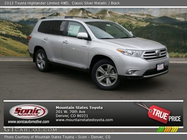 2013 Toyota Highlander Limited 4WD in Classic Silver Metallic