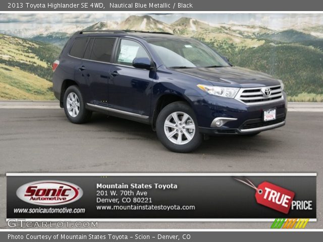 2013 Toyota Highlander SE 4WD in Nautical Blue Metallic