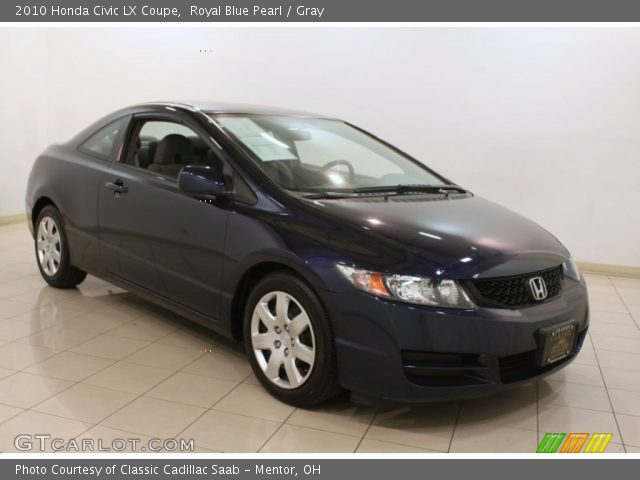 2010 Honda Civic LX Coupe in Royal Blue Pearl
