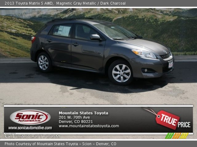 2013 Toyota Matrix S AWD in Magnetic Gray Metallic