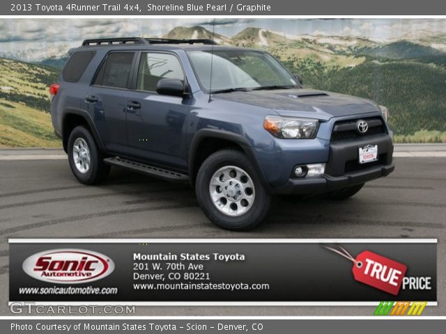 2013 Toyota 4Runner Trail 4x4 in Shoreline Blue Pearl