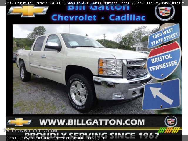 2013 Chevrolet Silverado 1500 LT Crew Cab 4x4 in White Diamond Tricoat