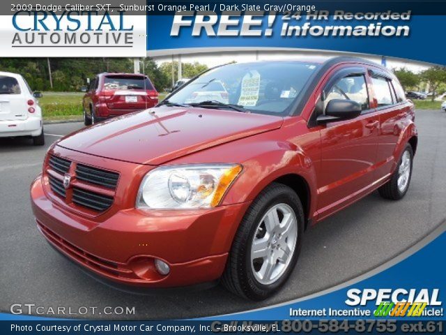 2009 Dodge Caliber SXT in Sunburst Orange Pearl