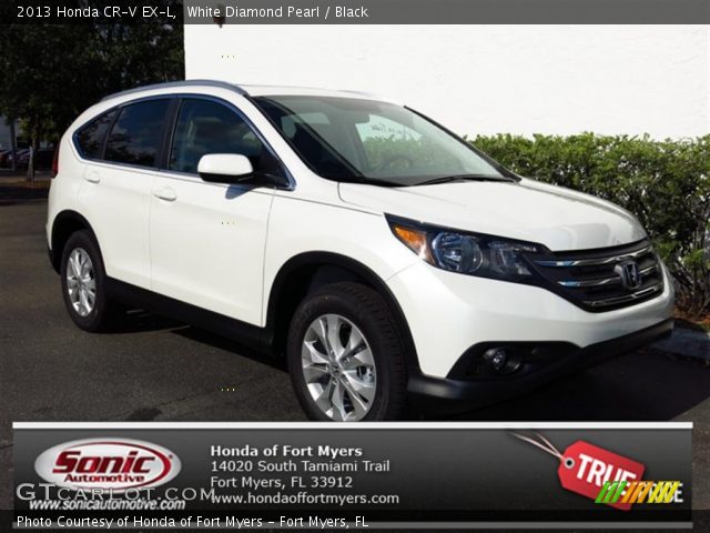2013 Honda CR-V EX-L in White Diamond Pearl