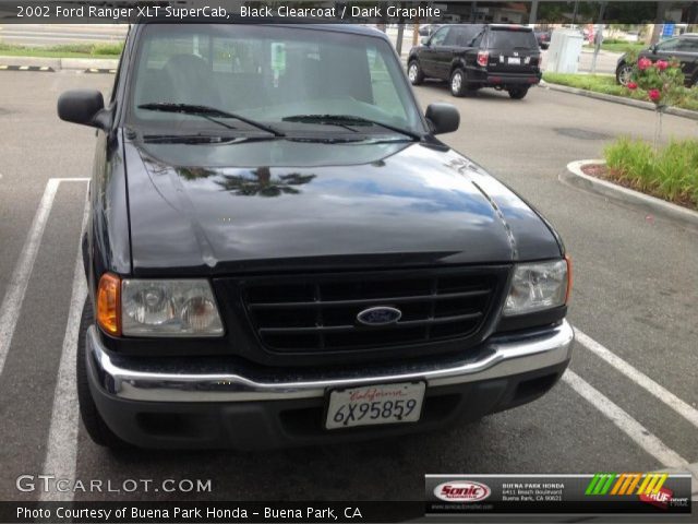 2002 Ford Ranger XLT SuperCab in Black Clearcoat