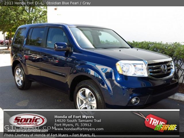 2013 Honda Pilot EX-L in Obsidian Blue Pearl