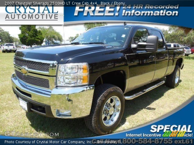 2007 Chevrolet Silverado 2500HD LT Crew Cab 4x4 in Black