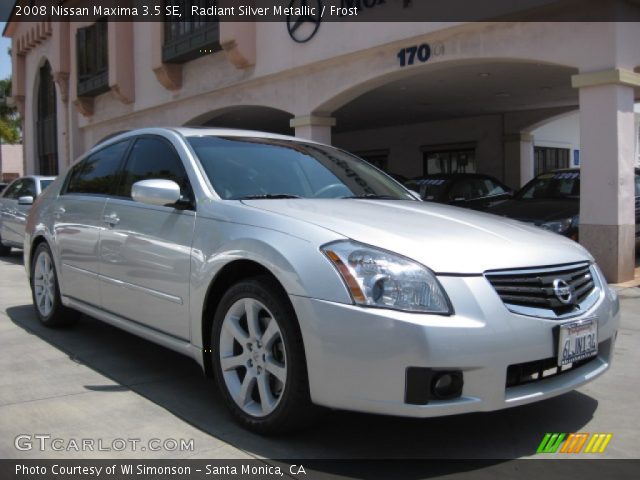 2008 Nissan Maxima 3.5 SE in Radiant Silver Metallic