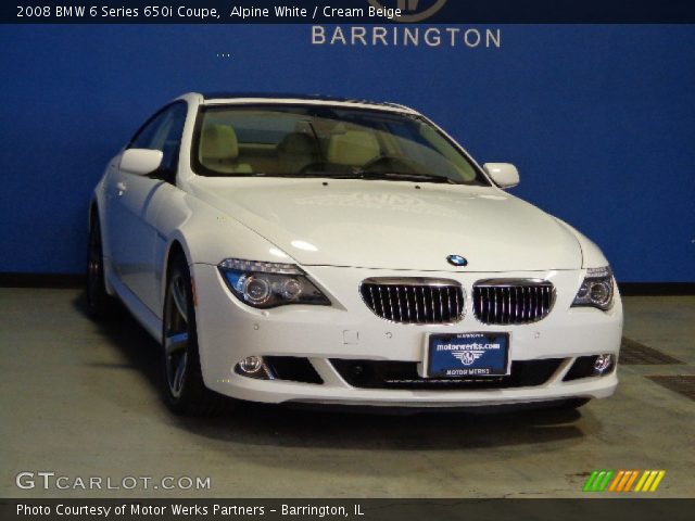 2008 BMW 6 Series 650i Coupe in Alpine White