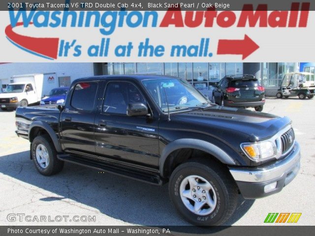 2001 Toyota Tacoma V6 TRD Double Cab 4x4 in Black Sand Pearl