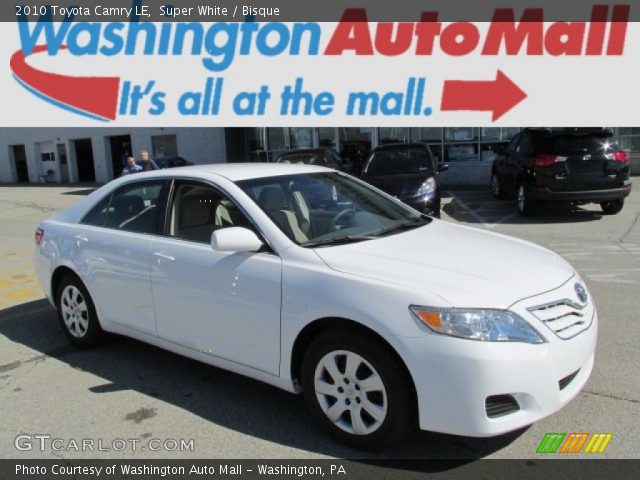 2010 Toyota Camry LE in Super White