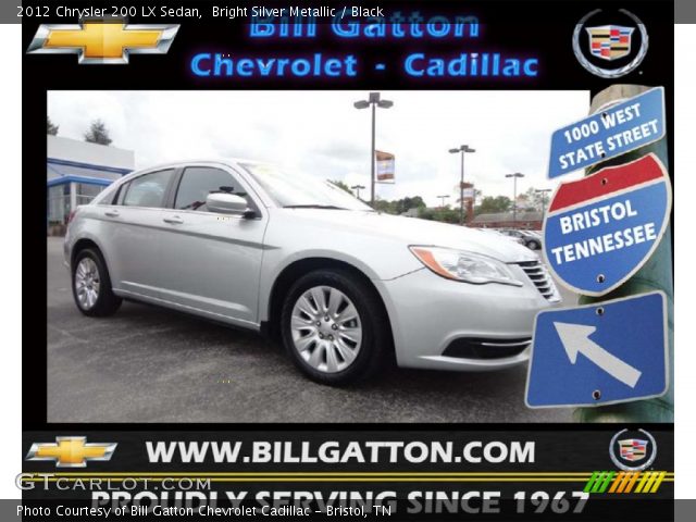 2012 Chrysler 200 LX Sedan in Bright Silver Metallic