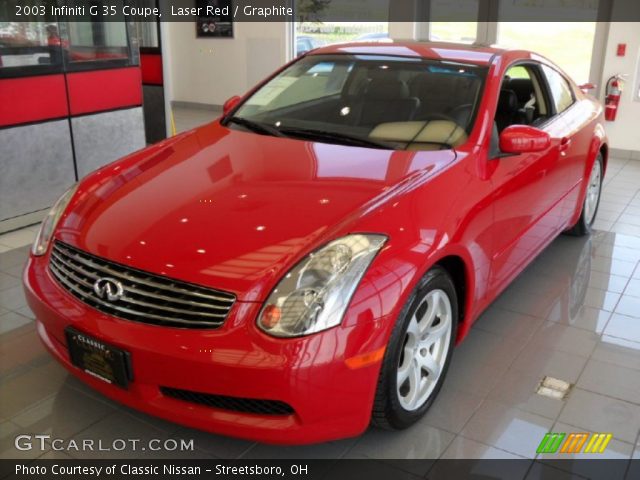 2003 Infiniti G 35 Coupe in Laser Red