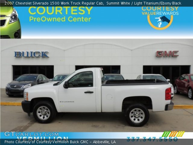 2007 Chevrolet Silverado 1500 Work Truck Regular Cab in Summit White