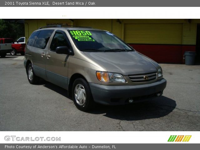 2001 Toyota Sienna XLE in Desert Sand Mica