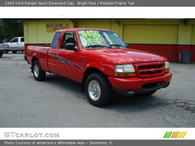 1999 Ford Ranger Sport Extended Cab in Bright Red