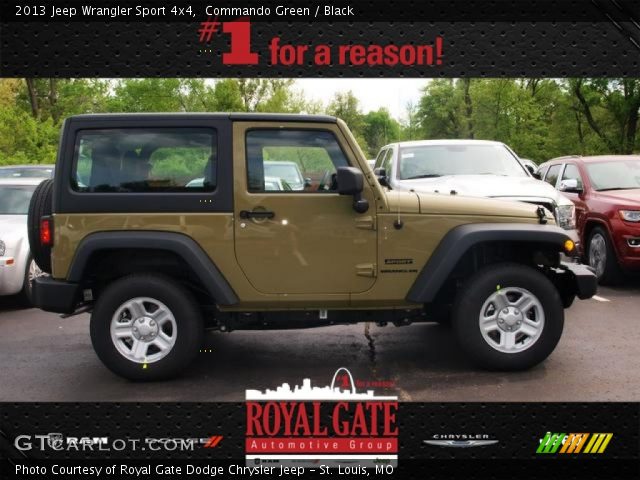 2013 Jeep Wrangler Sport 4x4 in Commando Green