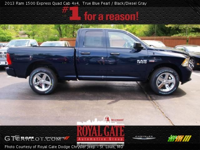 2013 Ram 1500 Express Quad Cab 4x4 in True Blue Pearl